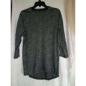 Under Armour Long Sleeve Athletic Top Heather Gray‎ HeatGear Performance Shirt
